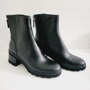 NEW Dolce Vita  Martey H2O Zipper Closure Block Heel Chelsea Wide Boots Size 7.5